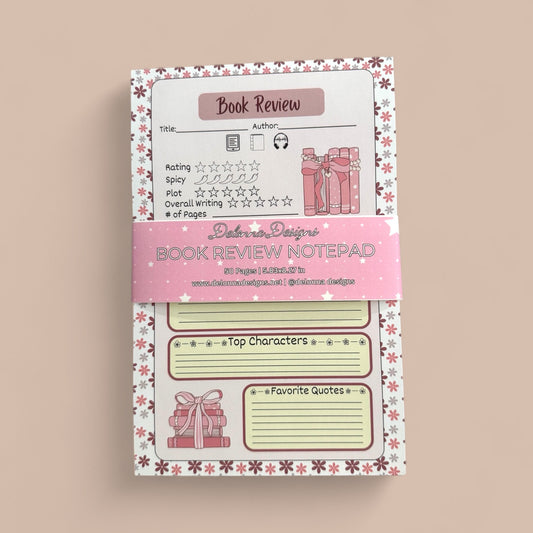 Pink Book Review Notepad