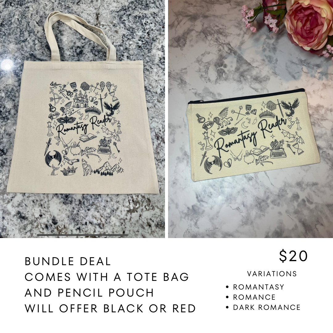 Tote and Pencil pouch Bundle deal
