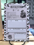 Dark Romance/ Fantasy Book Review Notepad